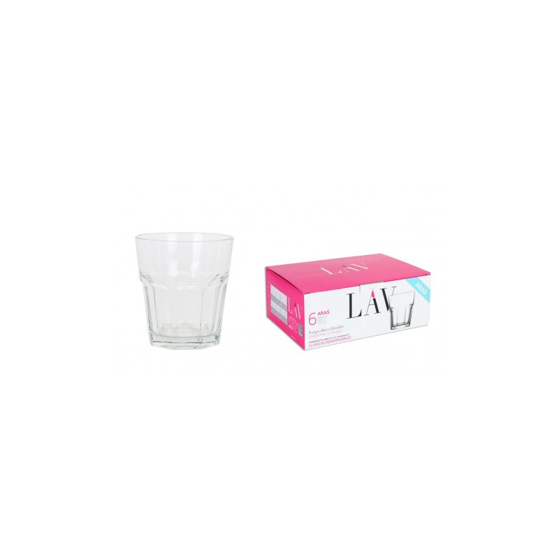 SET 6 VASOS AGUA 305CC ARAS