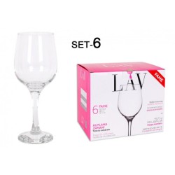 SET 6 COPAS VINO/AGUA 480CC...