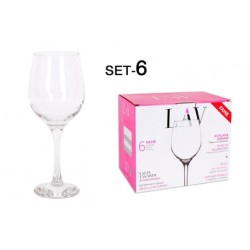 SET 6 COPAS VINO/AGUA 395CC...