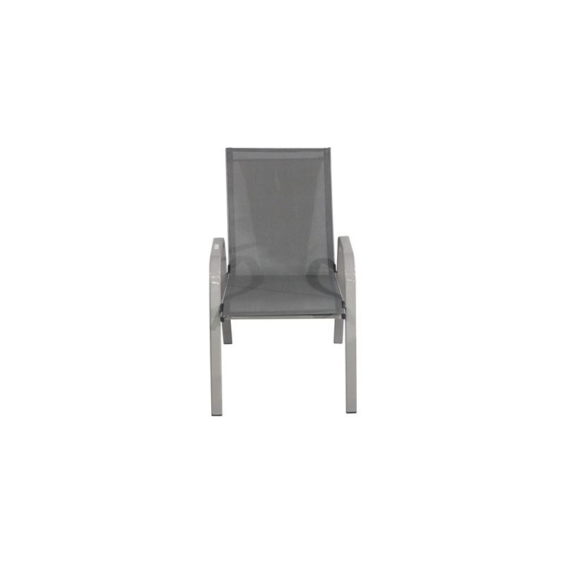 SILLA EXTERIOR METÁLICA JUNE GRIS...