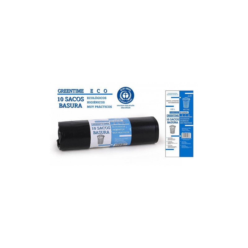 PACK 10 SACOS BASURA 100L 80X105