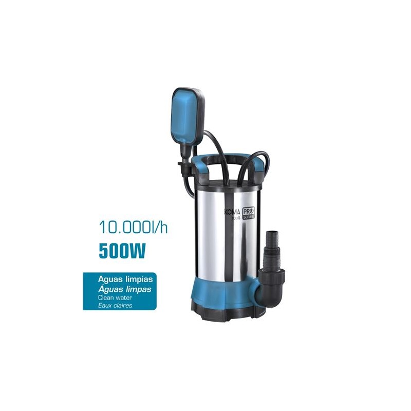 BOMBA DE AGUAS LIMPIAS 500W KOMA TOOLS