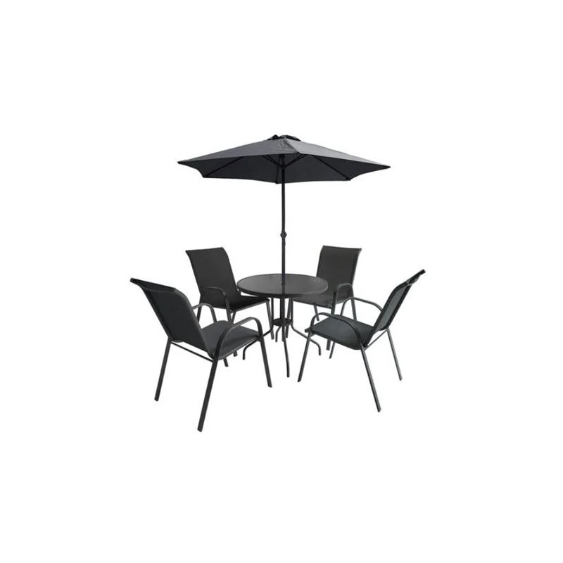 CONJUNTO MESA REDONDA 80CM + 4 SILLAS...