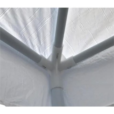 CARPA METÁLICA TELA WATERPROOF 295X295X245CM BLANCA