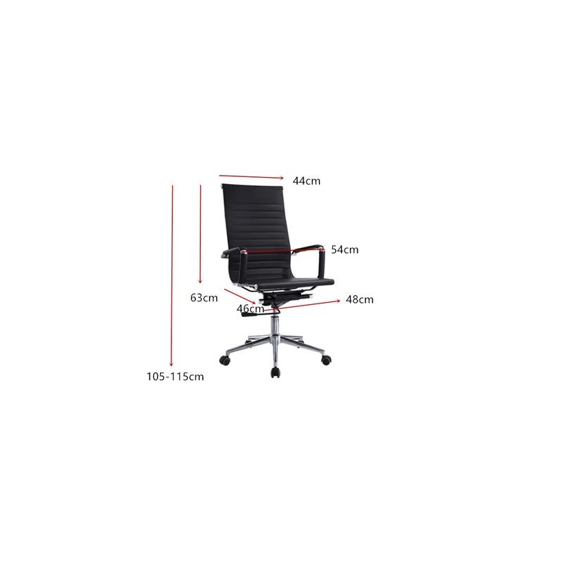 SILLA OFICINA SERIE PRO OF1800 NEGRA...
