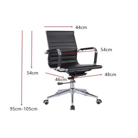 SILLA OFICINA SERIE PRO OF1700 NEGRA MUVIP