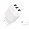 PACK CARGADOR DE CORRIENTE L72 18W QUICK CHARGE 3.0 | CABLE TIPO C XO - XOL72TCWH