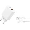 PACK CARGADOR DE CORRIENTE L67 18W QUICK CHARGE 3.0 | CABLE LIGHTNING USB X - XOL67LGWH