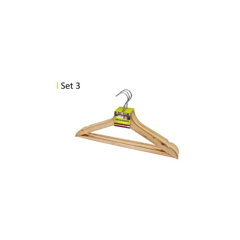 SET 3 PERCHAS MADERA 43.5X 23 CONFORTIME