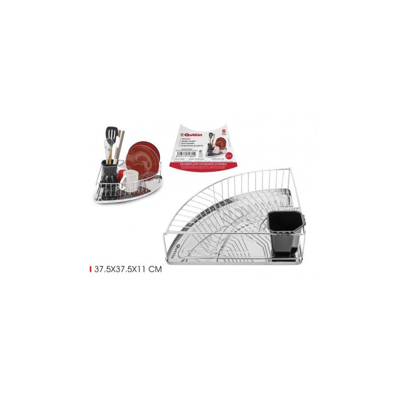 ESCURREPLATOS METAL INOX RINCONERA QUTTIN