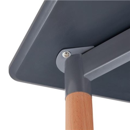 MESA MADERA GRIS PLOMO / MADERA 74X120X80CM THINIA HOME