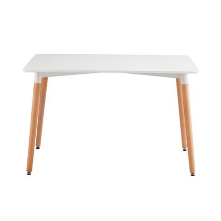 MESA MADERA BLANCA / MADERA 74X120X80CM THINIA HOME