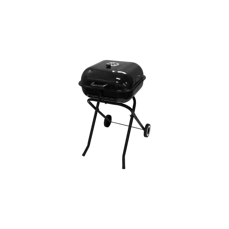 BARBACOA PLEGABLE CON RUEDAS Y TAPA...