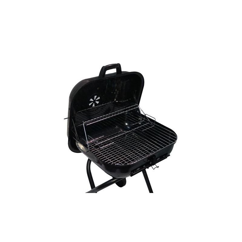 BARBACOA PLEGABLE CON RUEDAS Y TAPA...