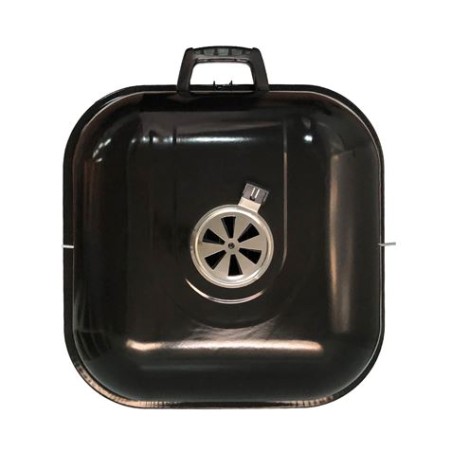 BARBACOA PLEGABLE CON RUEDAS Y TAPA DE HIERRO 47X52X87CM