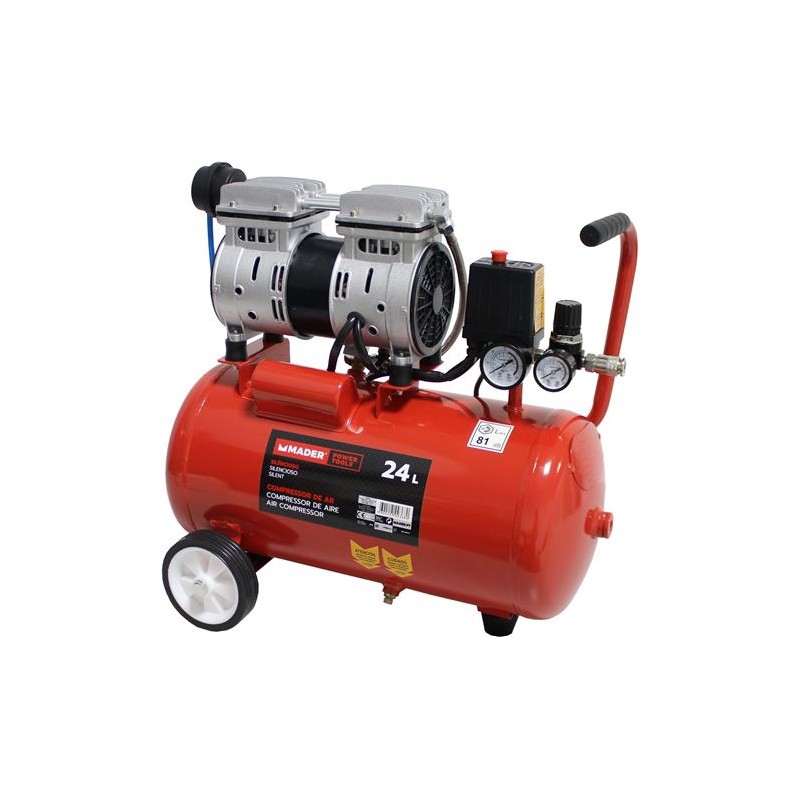 COMPRESOR 24L 0,75HP SILENCIOSO MADER