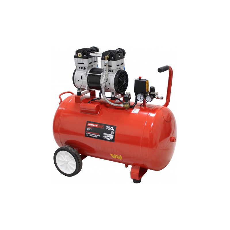 COMPRESOR 100L 2,0HP SILENCIOSO MADER