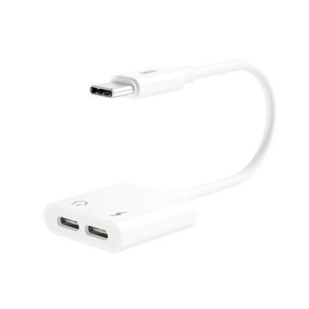 ADAPTADOR NBR172C TIPO C A TIPO C CARGA + TIPO C AUDIO XO