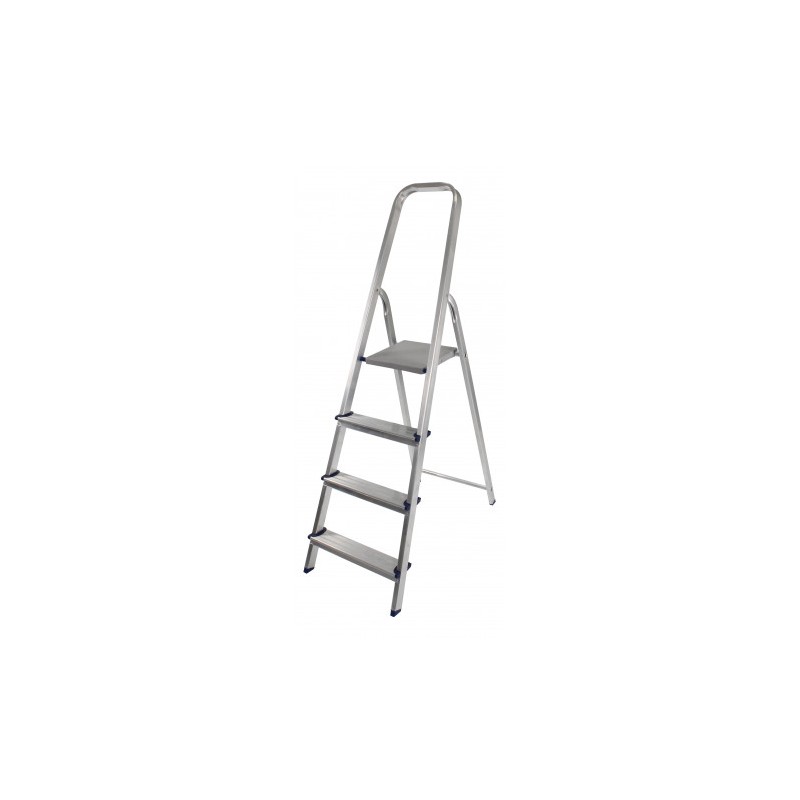 ESCALERA ALUMINIO 4 PELDAÑOS MADER