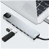 ADAPTADOR TIPO C - HDMI, 2 X USB 3.0, RJ45, LECTOR TARJETAS, 2 X TIPO C XO - XOHUB003-2