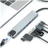 ADAPTADOR TIPO C - HDMI, 2 X USB 3.0, RJ45, LECTOR TARJETAS, 2 X TIPO C XO - XOHUB003-3