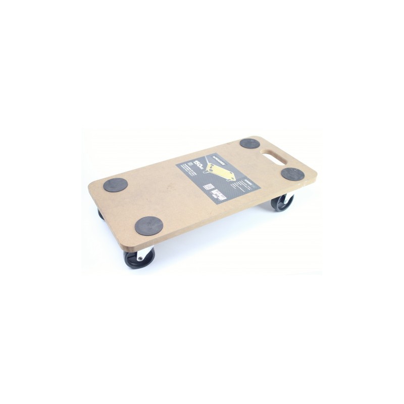 PLATAFORMA DE CARGA CON RUEDAS 58X30X12CM MADER