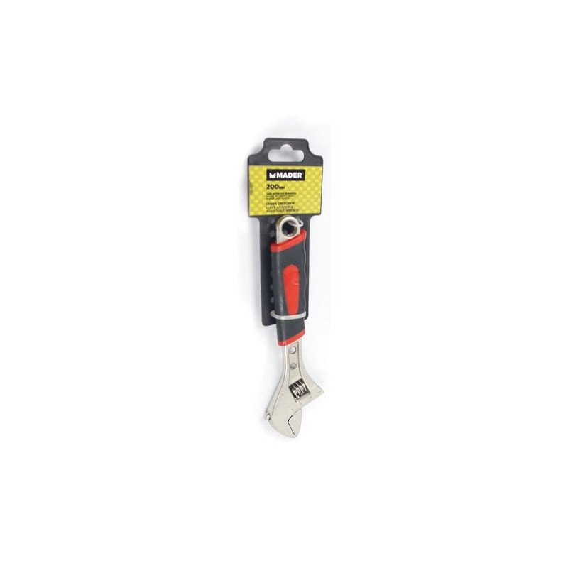 LLAVE INGLESA AJUSTABLE 8" MANGO GOMA...