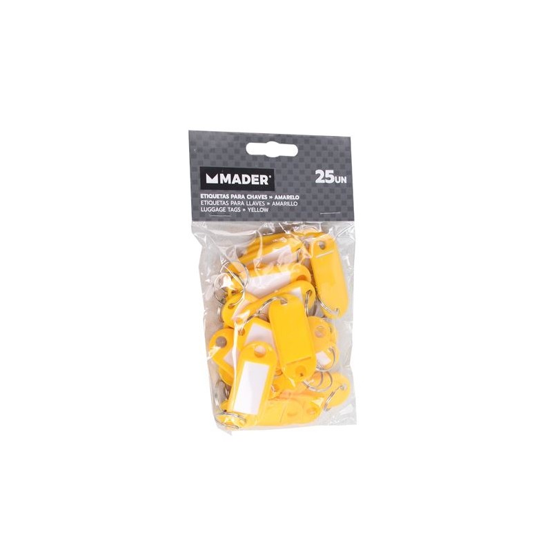 ETIQUETAS PARA LLAVES AMARILLO 25...