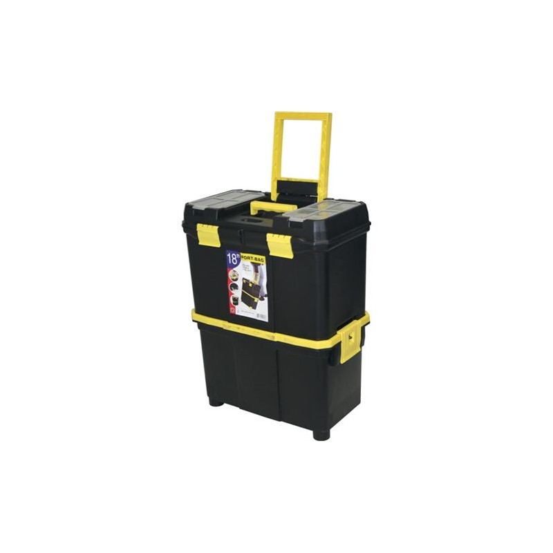 CAJA MULTIUSOS PLÁSTICO CON RUEDAS MADER