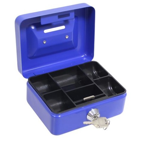 CAJA FUERTE PORTABLE 125mm. MADER (COLORES SURTIDOS)