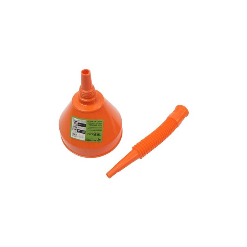 EMBUDO PLASTICO FLEXIBLE, 158mm. SAURIUM