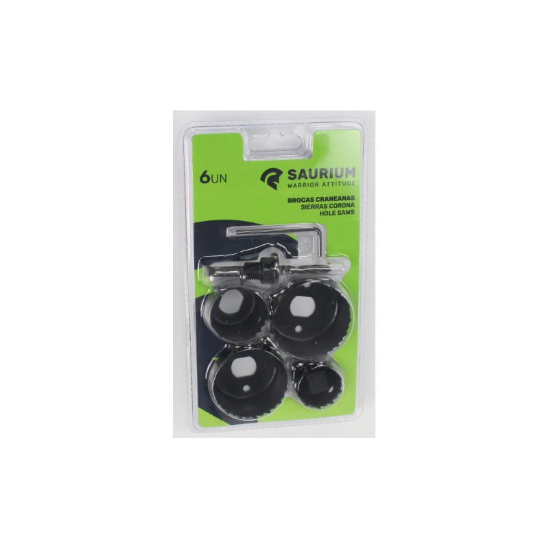JUEGO 6 PCS CORONAS PARA MADERA SAURIUM