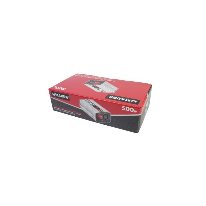 INVERSOR DE CORRIENTE 500W. 12V. MADER