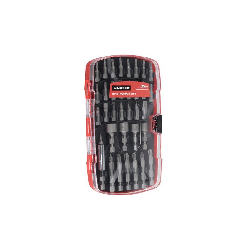 JUEGO VASOS Y PUNTAS 35PCS CRV MADER