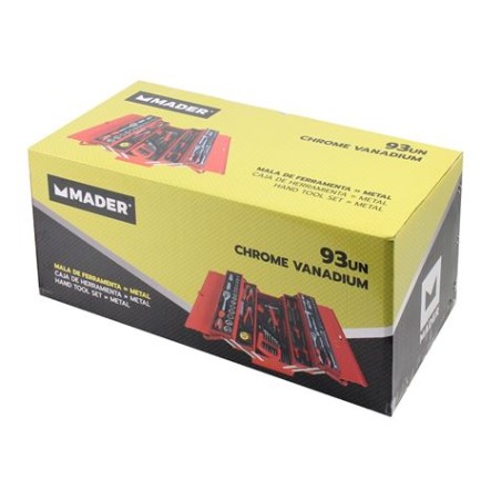 CAJA DE HERRAMIENTAS C.V. 93 PIEZAS MADER