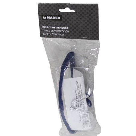 GAFAS DE PROTECCION AZULES LENTE BLANCO MADER