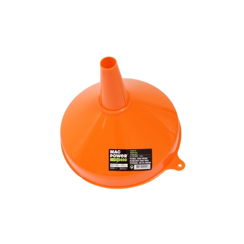 EMBUDO PLASTICO 250 mm. MAC POWER