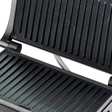 SANDWICHERA INOX GRILL 1500W TEMPERATURA REGULABLE MUVIP