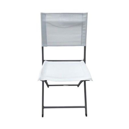 SILLA PLEGABLE GRIS CLARO 42X36/49X84CM