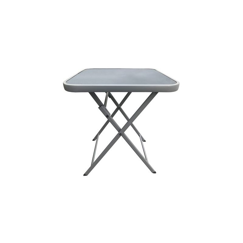 MESA PLEGABLE CUADRADA GRIS OSCURO...