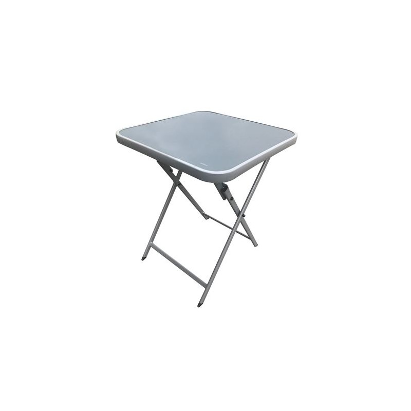 MESA PLEGABLE CUADRADA GRIS OSCURO...