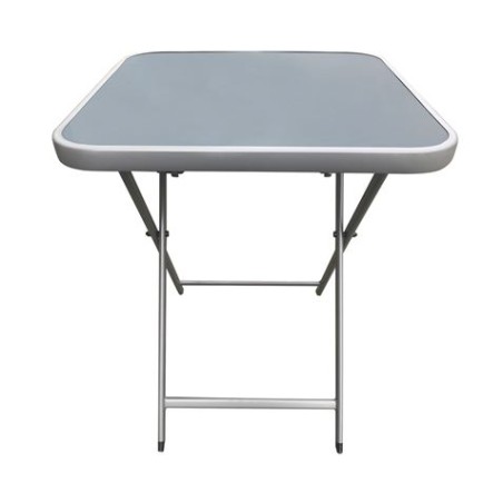 MESA PLEGABLE CUADRADA GRIS OSCURO 60X60CM