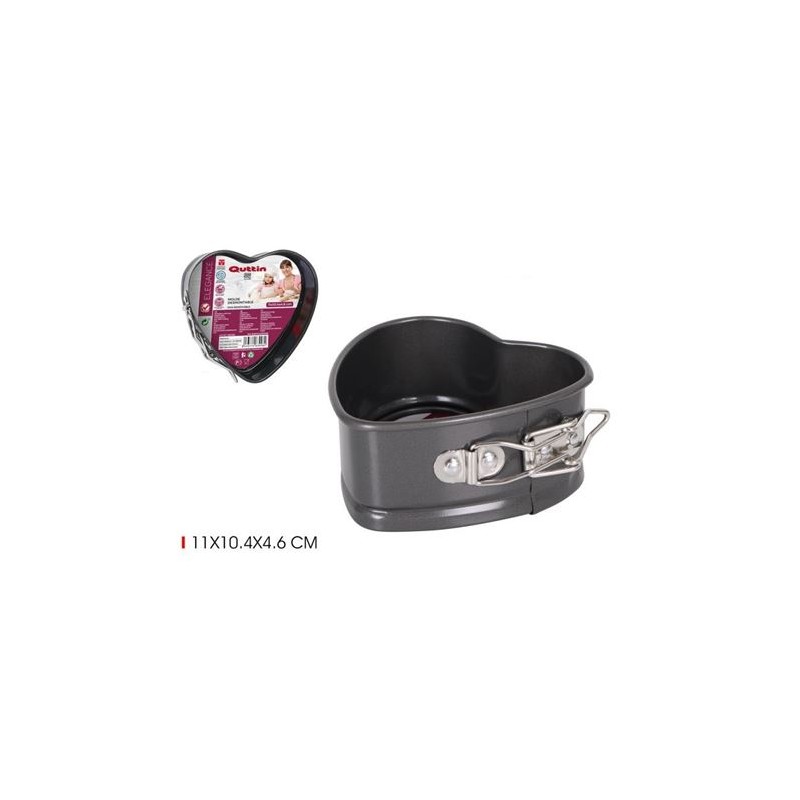 MOLDE HORNO HEART CON CIERRE QUTTIN