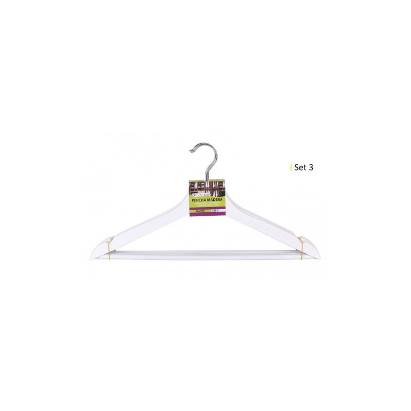 SET 3 PERCHAS MADERA BLANCA 42.5X21.5...