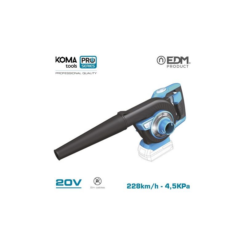 ASPIRADOR SOPLADOR 20V (SIN BATERIA Y...