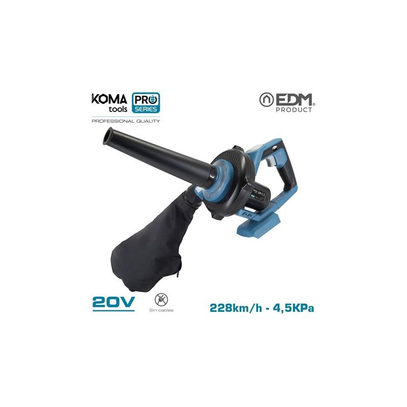 ASPIRADOR SOPLADOR 20V (SIN BATERIA Y...