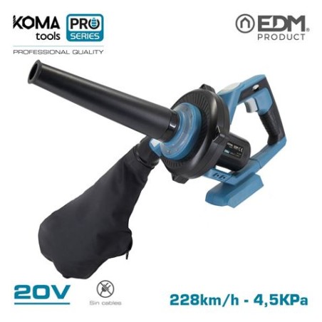ASPIRADOR SOPLADOR 20V (SIN BATERIA Y CARGADOR) KOMA PRO TOOLS