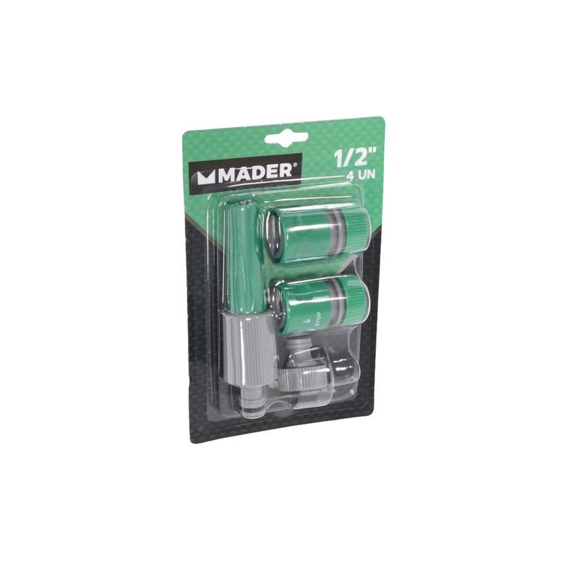 SET 4 ACOPLES PARA MANGUERA 1/2 MADER