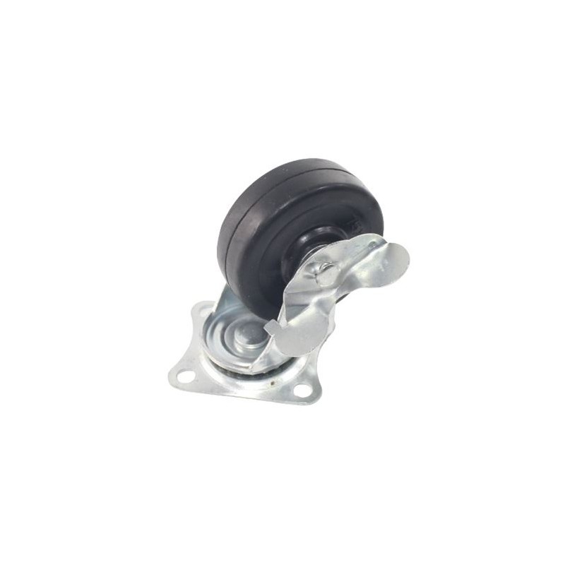 RUEDA GOMA GIRATORIA 75MM, 50KG SAURIUM
