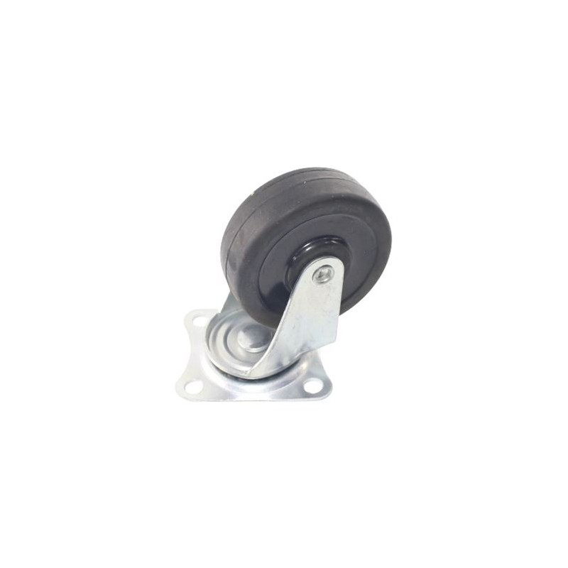 RUEDA GOMA GIRATORIA 75MM, 50KG SAURIUM